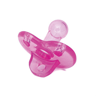 Chupeta New Baby Soft Silicone Redonda Rosa em Oferta na Shopee
