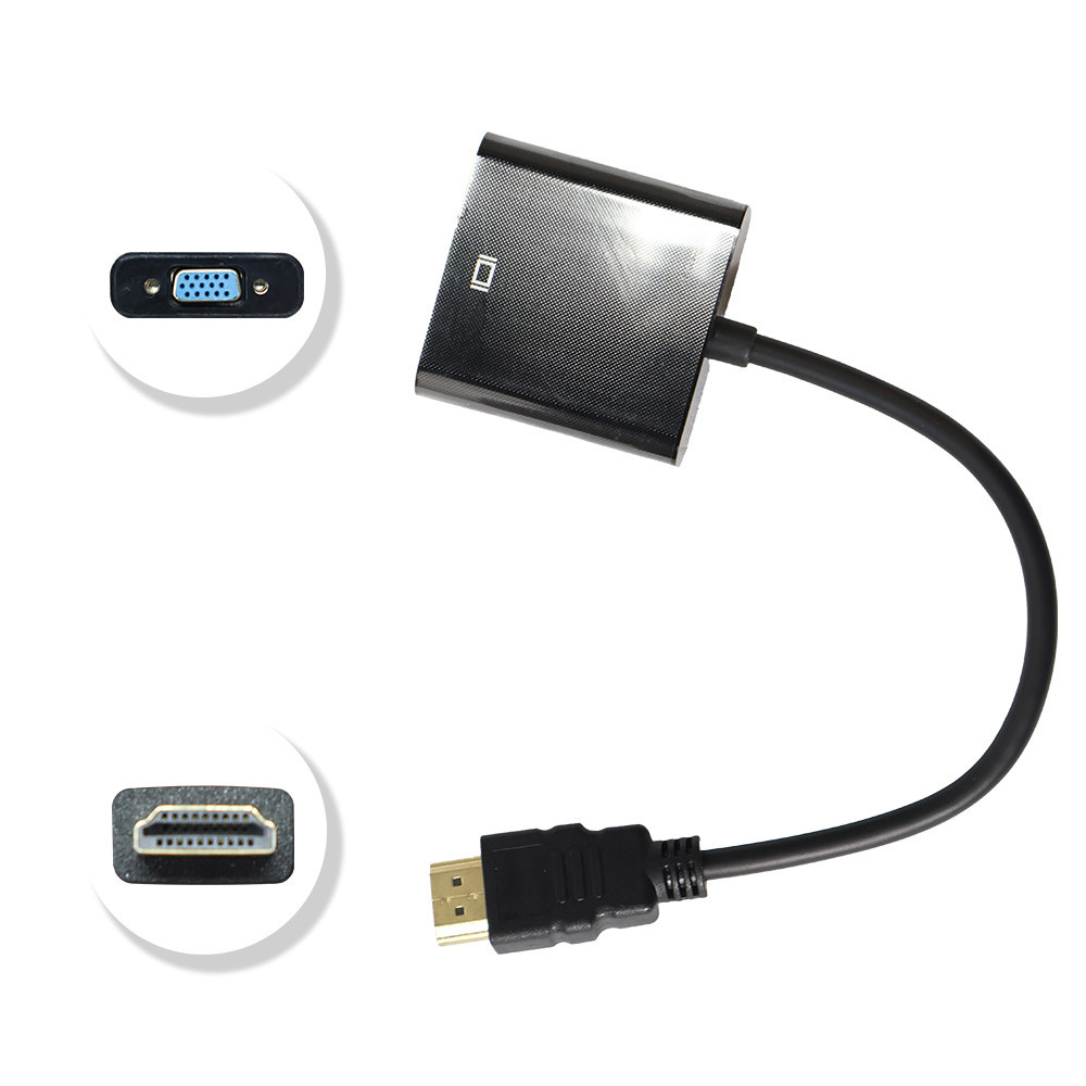 Conversor Hdmi / Vga 15Cm Sti Con-0285 (Imp)
