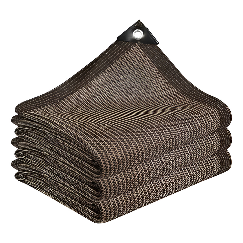 Tela Sombreamento Cobrir Garagem Piscina 3x3 Sombrite 90% Marrom