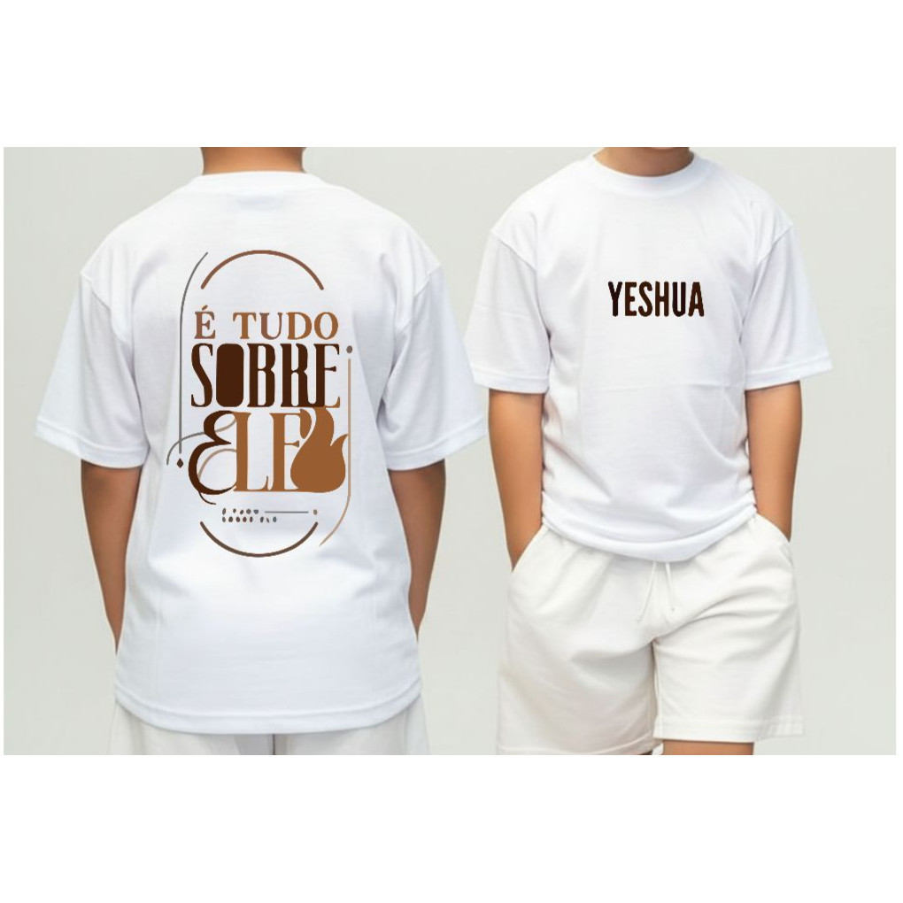 STREETGANG Camiseta Infantil Malha 30.1 100% Algodão Juvenil Estilosa Religiosa Jesus Cristo É tudo Sobre ele