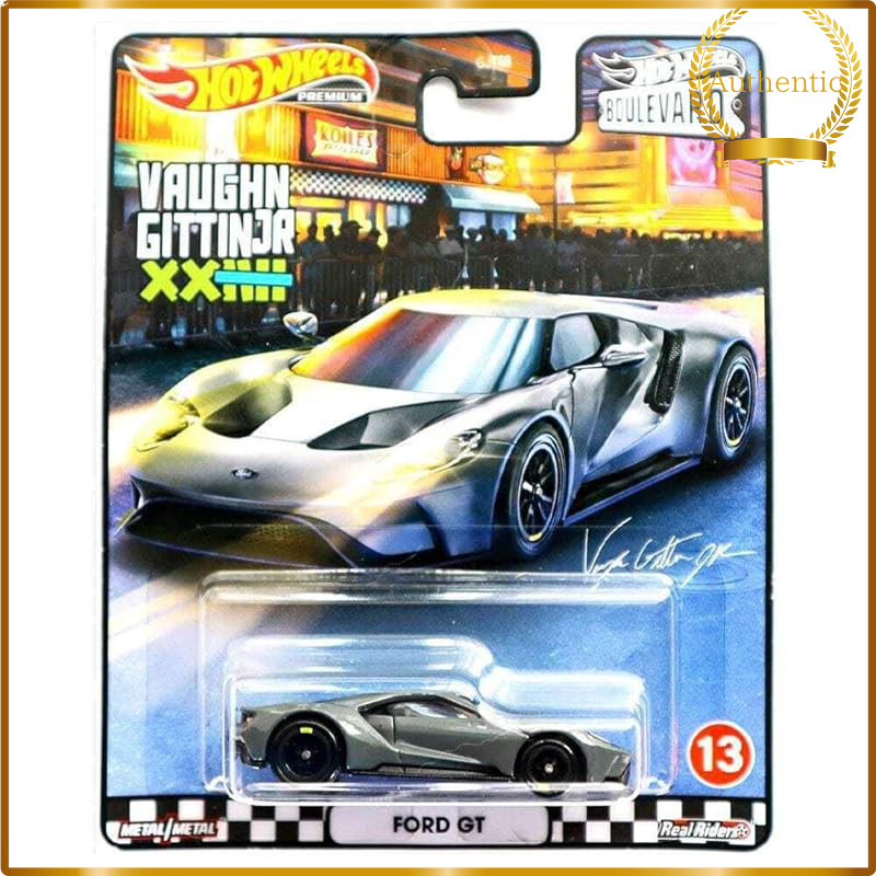 Hot Wheels Premium Boulevard Ford GT Gray 1:64 Die-Cast Mini Car