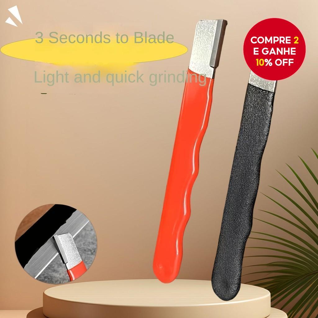Imagem Profissional Faca Afiador - Tungstênio com Pedra Cerâmica Diamante, adequado para todas as lâminas, cabo antiderrapante.