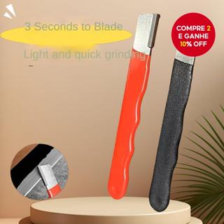 Profissional Faca Afiador - Tungstênio com Pedra Cerâmica Diamante, adequado para todas as lâminas, cabo antiderrapante. em Oferta na Shopee