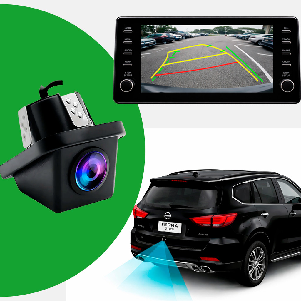 Câmera Automotiva Frontal ou Ré 180 Graus Full HD 1080P KX3