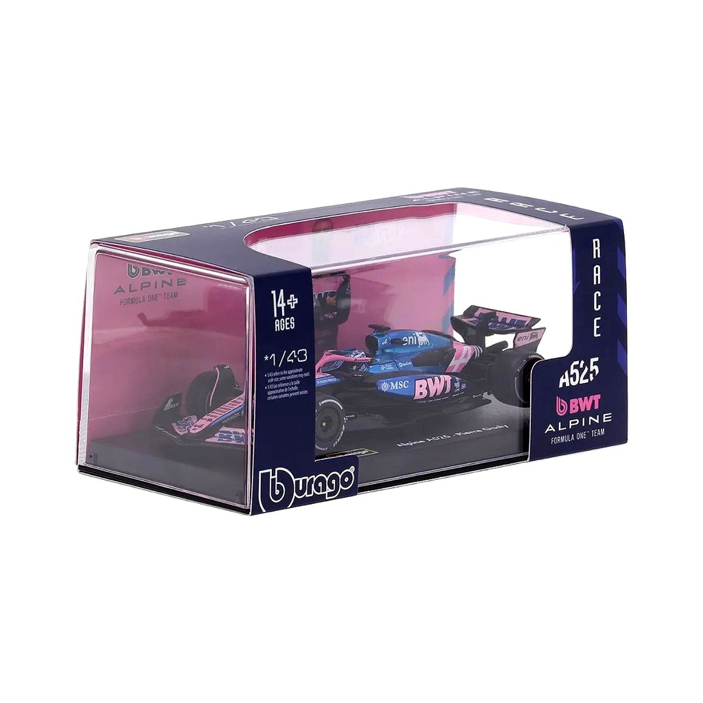 Miniatura 1:43 F-1 BWT Alpine A525 2025 Gasly com piloto