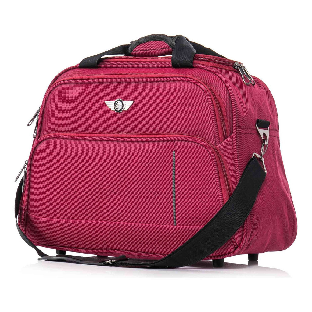 Sacola Bolsa De Viagem Mão Alça Transversal Vinho - Santino em Oferta na Shopee