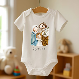Body Bebê Santinhos Manga Curta Criança Infantil Religioso Macacão Nossa Senhora Acutis Santa Rita em Oferta na Shopee