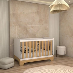 Berço Americano 3 em 1 Sueño 100% Mdf - Panorama Móveis