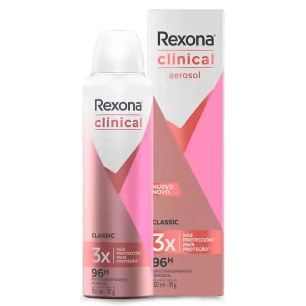 Desodorante Rexona Aerossol Clinical Classic Feminino 150ml