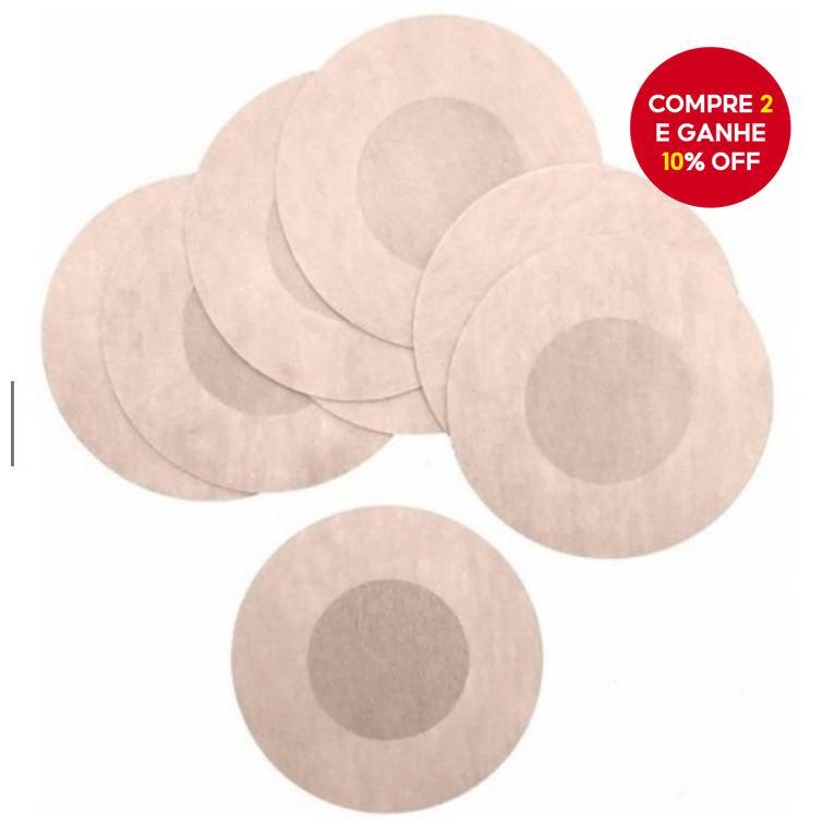 Protetores de Mamilo - Pastilhas Descartáveis Invisíveis para Vestidos Sem Alças (50/100un) em Oferta na Shopee