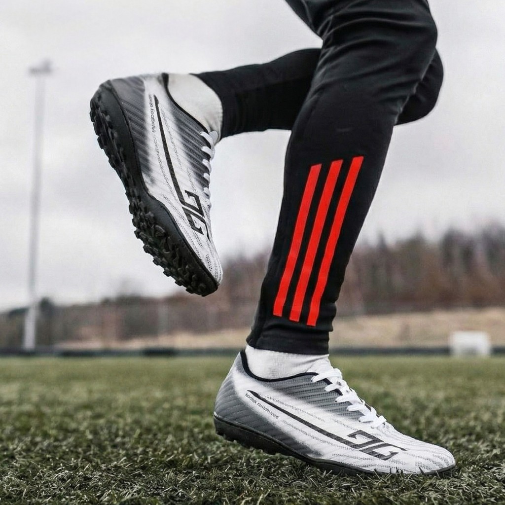 Chuteira Masculina Resistente para Salão e Quadra com Solado Antiderrapante para Futebol e Futsal