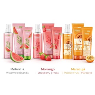 Kit Corporal Body Juice Cuidados Corpo no Banho Esfoliante Creme Body Splash - Sabonete em Oferta na Shopee