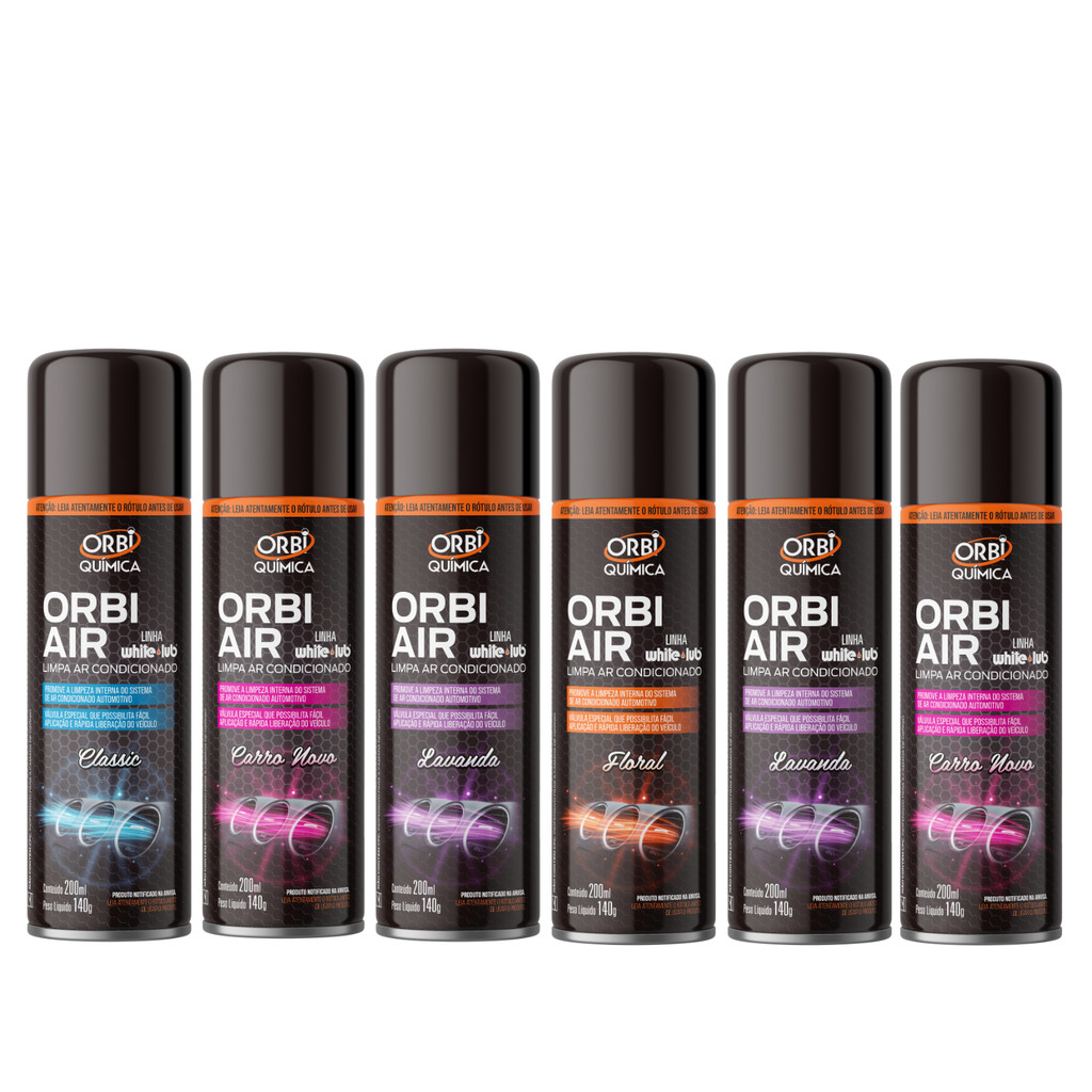 Kit 6 Higienizador Limpa Ar Condicionado Auto Carro Granada Novo Classic Floral Lavanda  Granada Cheirinho Atacado