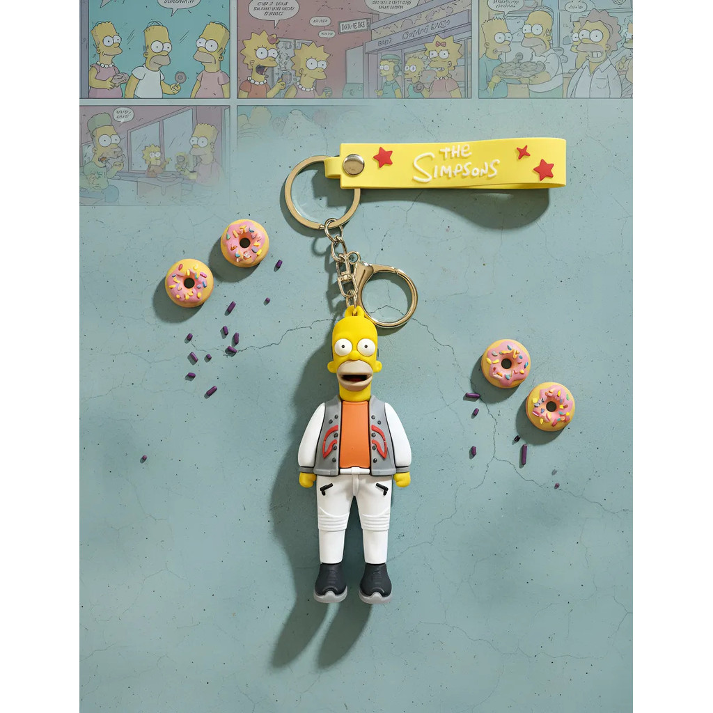 Chaveiro The Simpsons Plástico Com Gancho Cor Chaveiro Homer Simpson