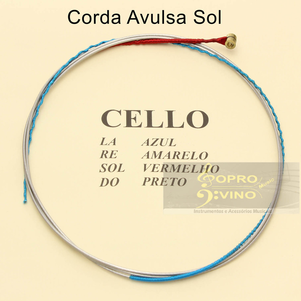 Corda Sol Avulsa Violoncelo Cello Mauro Calixto Tradicional 3º Corda