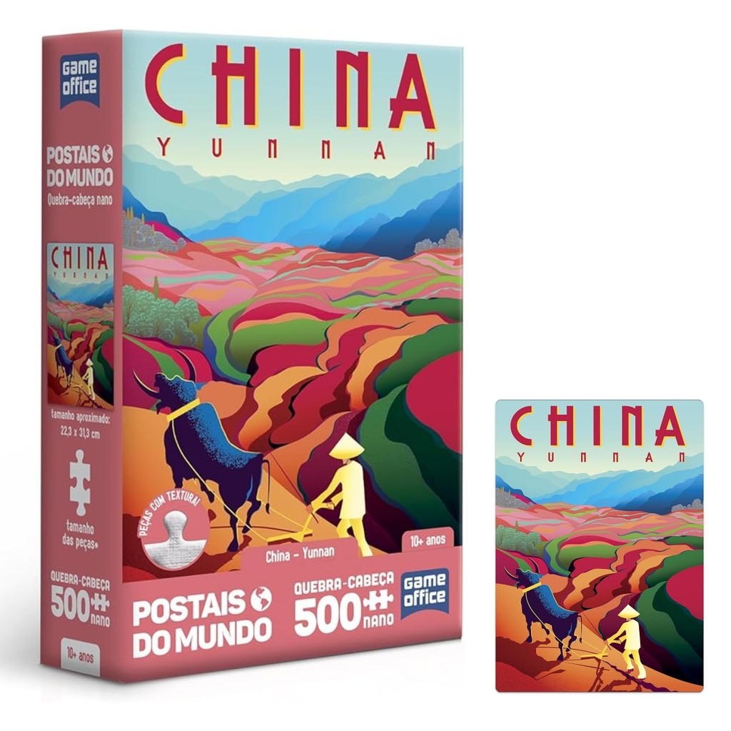Quebra-Cabeça 500 Peças China Postais do Mundo Toyster em Oferta na Shopee