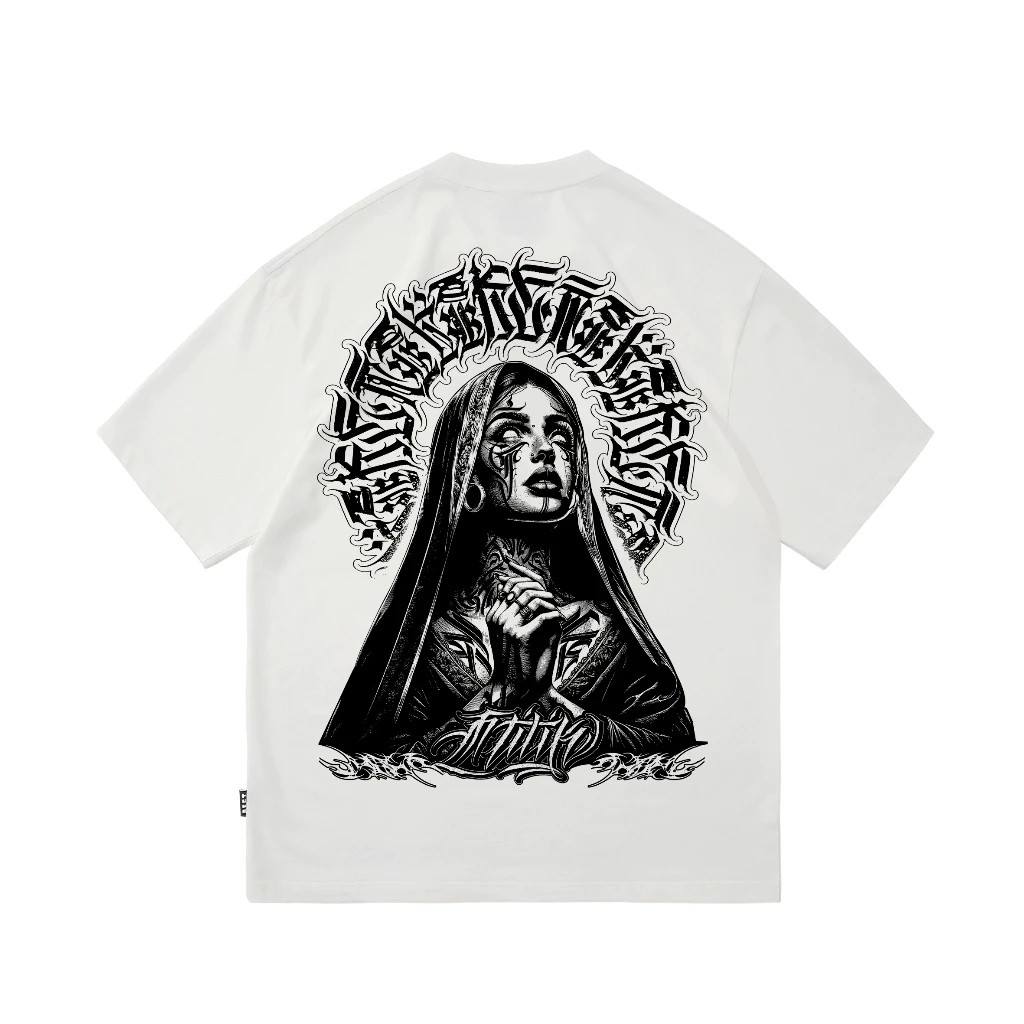 Camiseta Masculina Streetwear Urban Saint Estampada Lançamento Camiseta 100% Algodão Camisetão - Excelencia