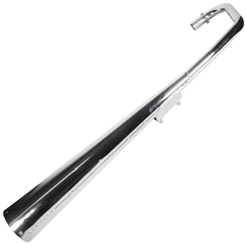 Escape escapamento descarga cromado esportivo estralador CG125 Titan ES KS 2000 a 2004 modelo latinha