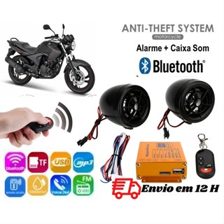 Caixa de Som para Moto Bluetooth MP3 FM USB SD com Controle e Alarme em Oferta na Shopee