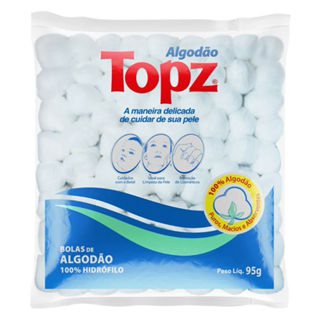 Algodão Topz Bolas Hidrófilo 95g em Oferta na Shopee