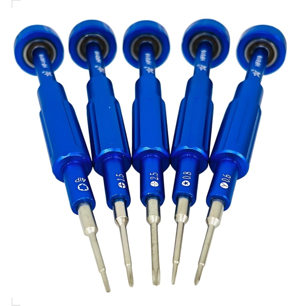 Kit Chaves 5 EM 1   e 6 EM 1 Com Magnetizador De Precisão Profissional  Ideal para Manutenção Android Iphone