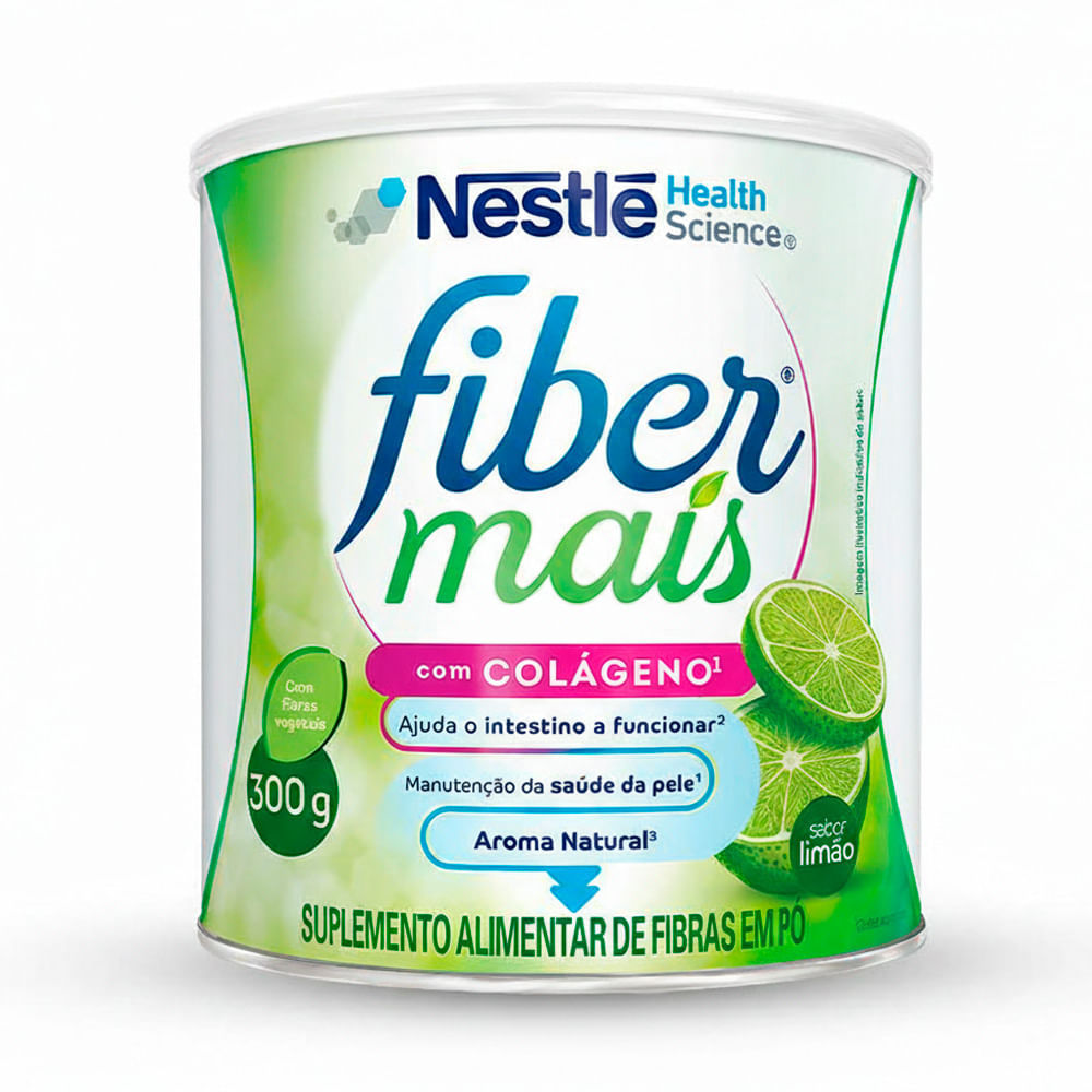 Suplemento Alimentar FiberMais Colágeno Mix de Fibras Sabor Limão 300g em Oferta na Shopee