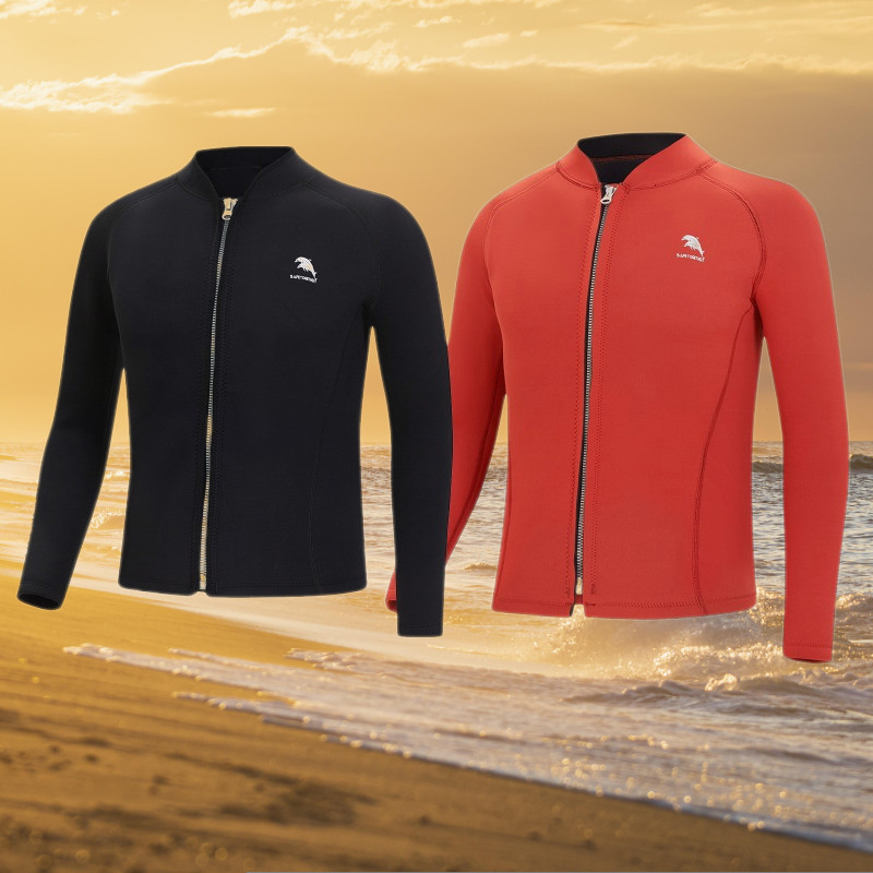 Roupa De Mergulho Masculina 2MM Neoprene Corpo Inteiro Manga Longa Leve Quente Flexível Para Surf