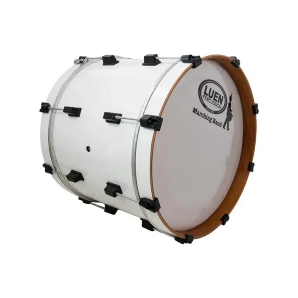 BOMBO LUEN 18X14 FOLHEADO FORM BRANCA ARO MADEIRA PELE LEITOSA MR 8 AFIN MARCIAL