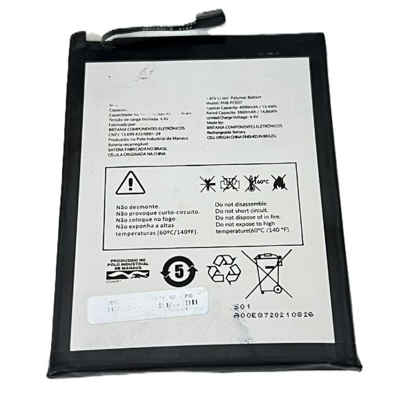 Batte alcatel  Tlp038d1 p/ Celular  tec toy On 4000mah.