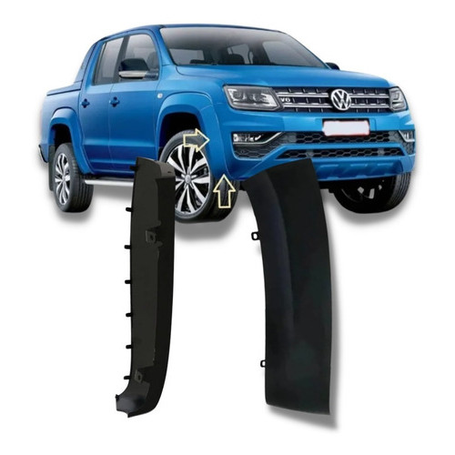 1 Moldura Alargador Parachoque Amarok V6 2017 A 2021