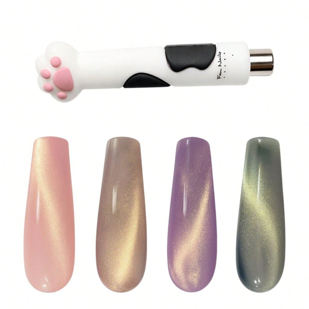 Imã Magnétics Olho de Gato Formato Patinha – Efeito Cat Eye para Unhas em Gel UV LED