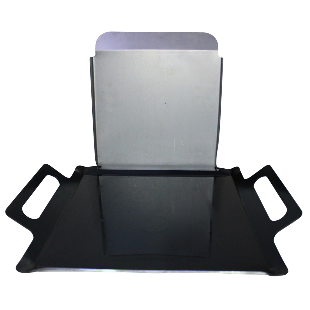 Chapeira Chapa Chapinha Bifeteira 30x30 Para Fogão Com Tampa Prensa Industrial Hamburguer