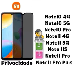 Película de vidro 3D Privacidade Anti Spy Para Xiaomi Redmi Note10 Note10 Pro Note 11 Note11s Note11 Pro Plus 4G 5G