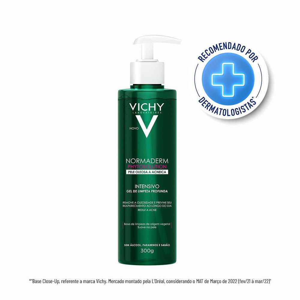 Normaderm Phytosolution Vichy Gel Intensivo de Limpeza Profunda Facial 300g em Oferta na Shopee