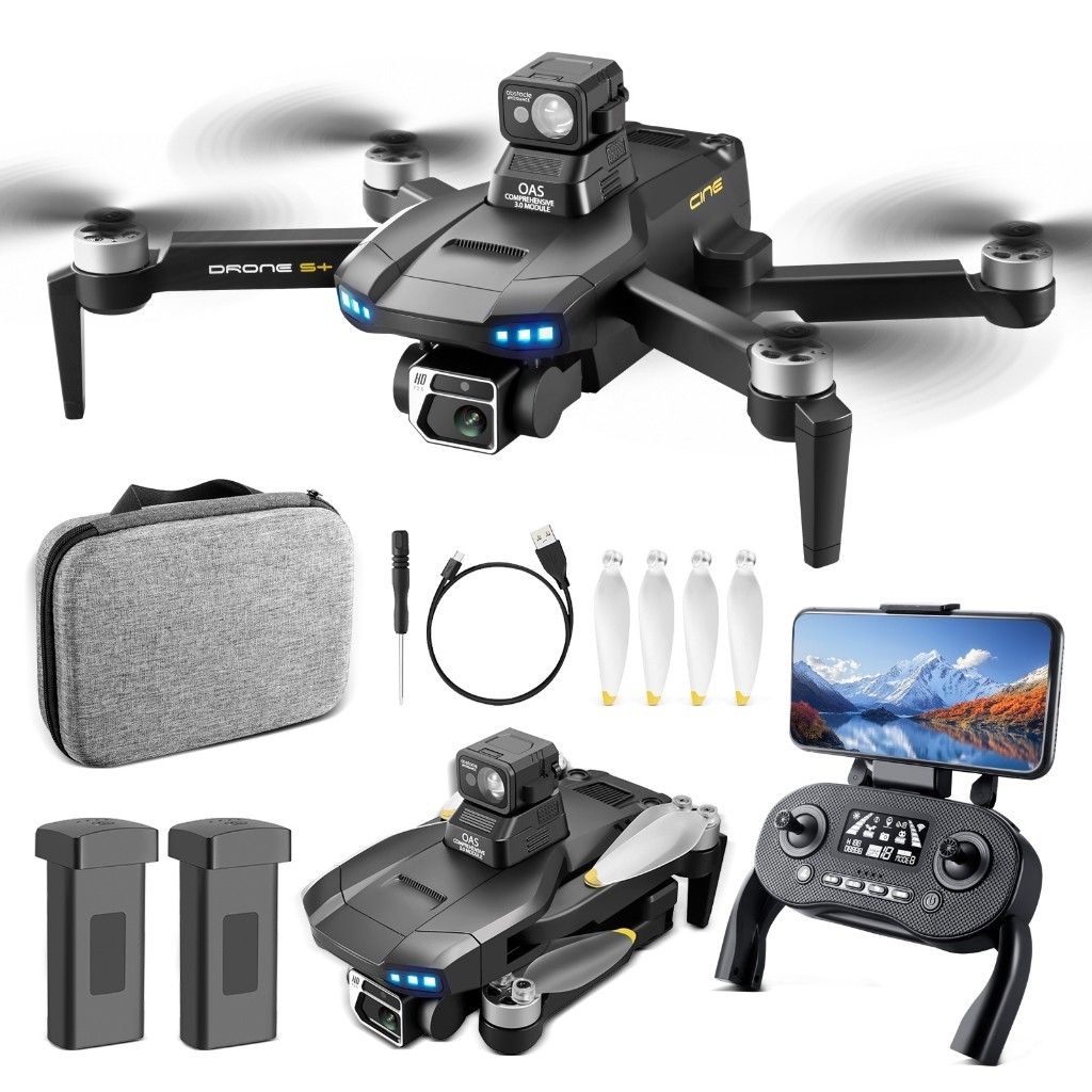 S+ Drone 6k hd Câmera Dupla Quadcopter Fotografia Aérea Rc Profissional 5G Fpv GPS em Oferta na Shopee