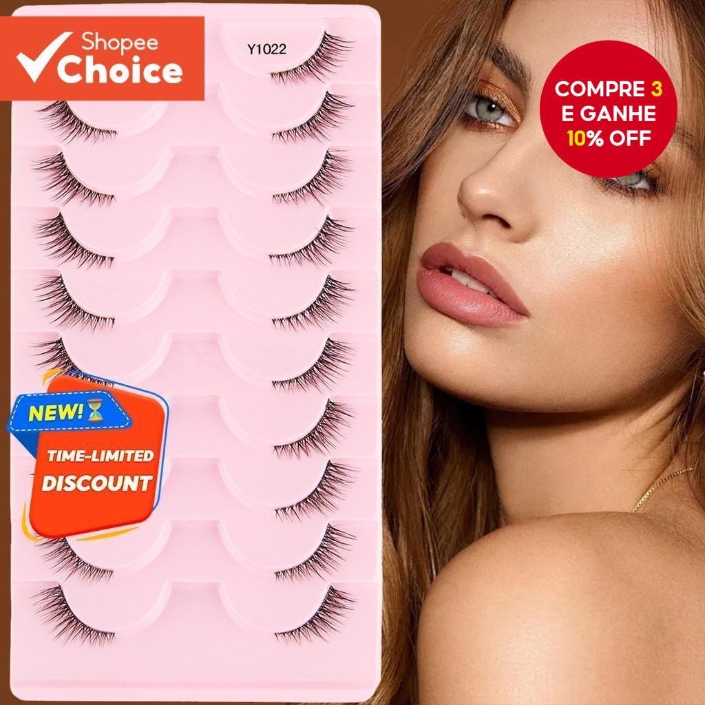 SHIDISHANGPIN10 Pares De Cílios Postiços De Beleza 3D Com Extensão Fofos E Macios