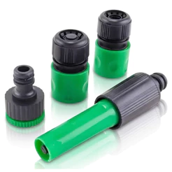 Kit Irrigação Jardim 4 Engate Rápido + Adaptador Rosca 3/4 x 1/2 Mangueira Torneira Premium