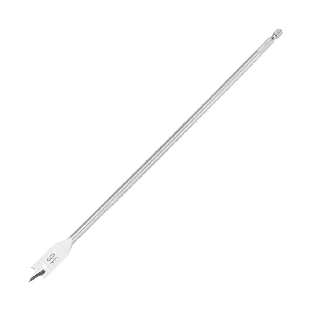 Broca Chata Madeira Longa 16x300mm Haste Sextavada 1 Pç MTX