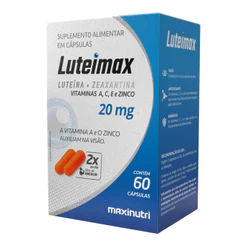 Luteimax Luteína e Zeaxantina 20mg 60 Cápsulas Maxinutri