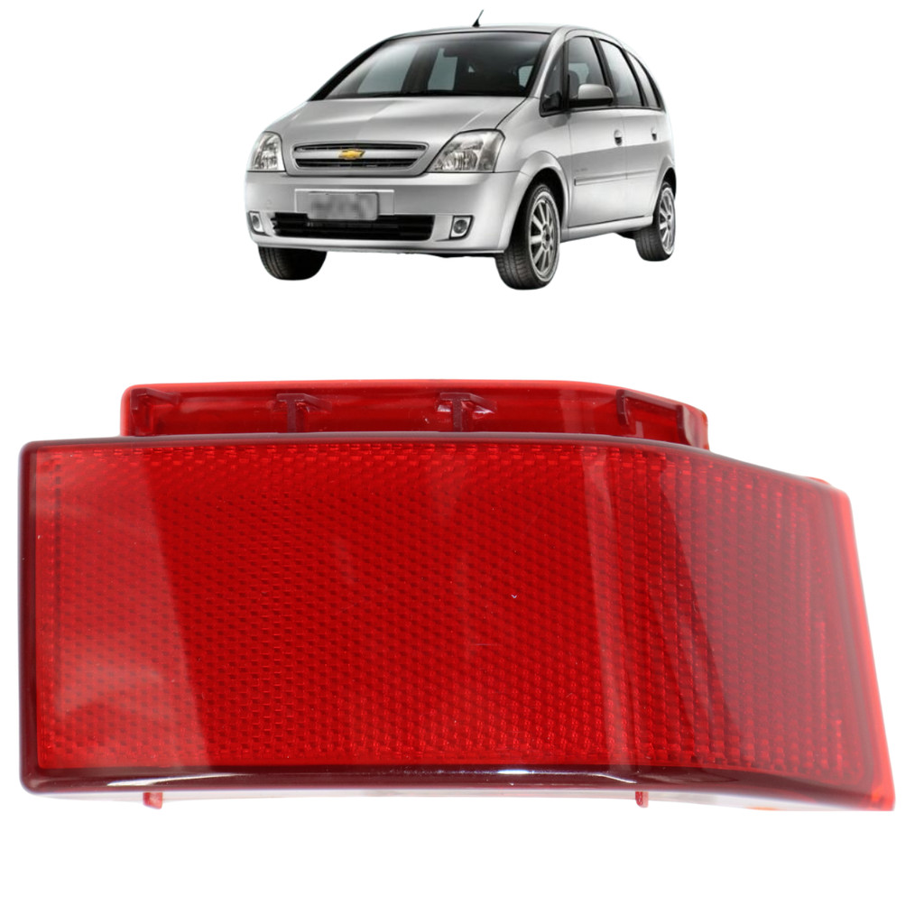 Refletor ParaChoque Traseiro Chevrolet Meriva 2005 2006 2007 2008 2009 2010 2011 2012