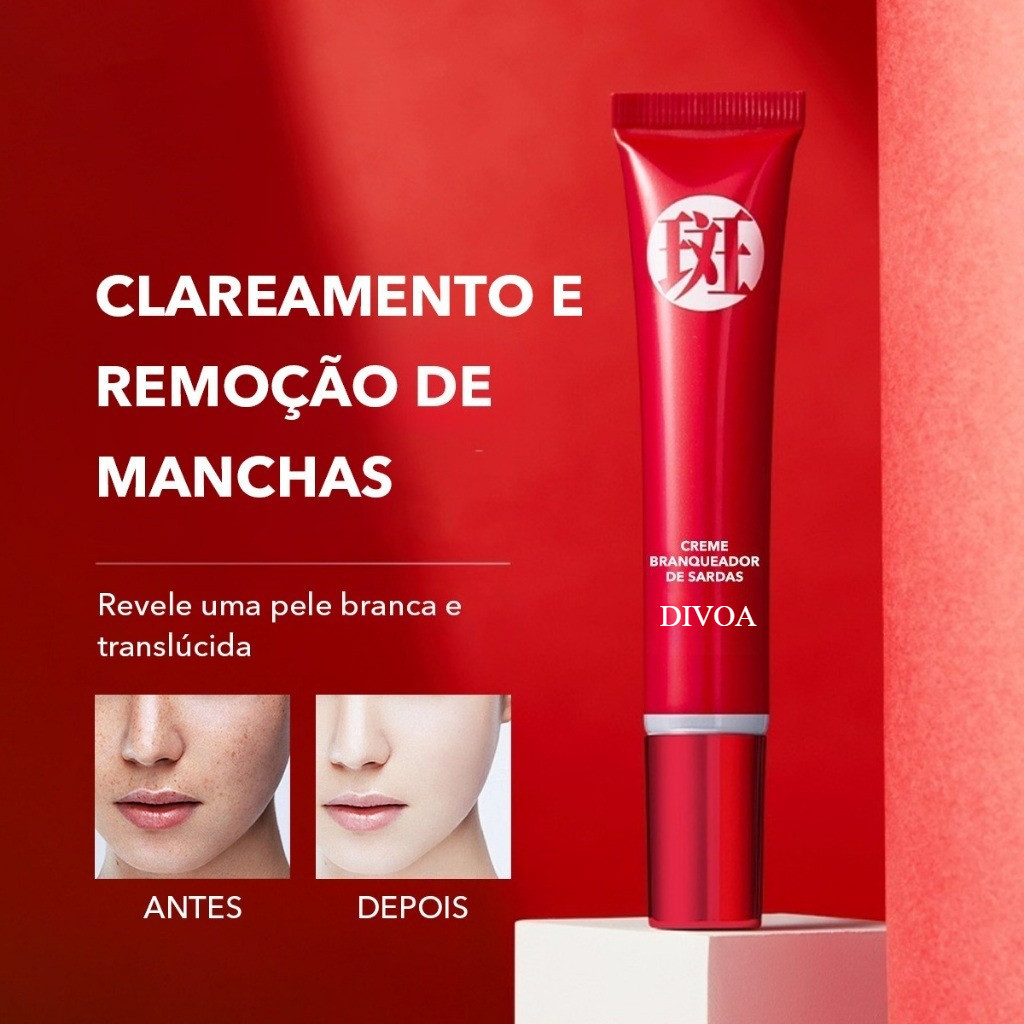 Creme clareador Facial, usado para remover manchas escuras/pigmentação desbotada calma/cuidados com a pele