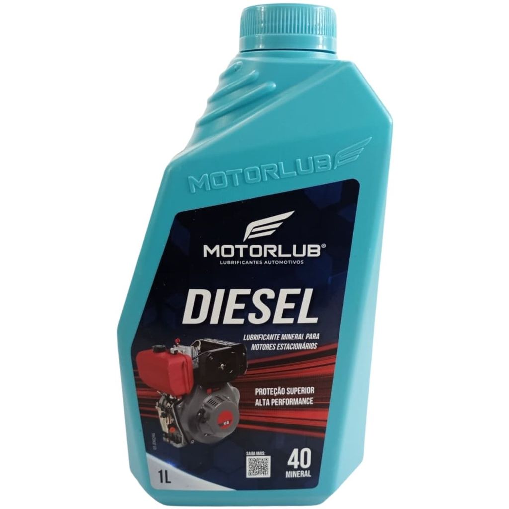 Oleo motor Mineral SAE Diesel 40 Gerador 1l- MOTORLUB