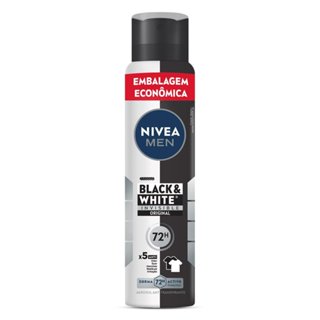 Desodorante Nivea Men Invisible Black & White Aerosol Antitranspirante 200ml em Oferta na Shopee