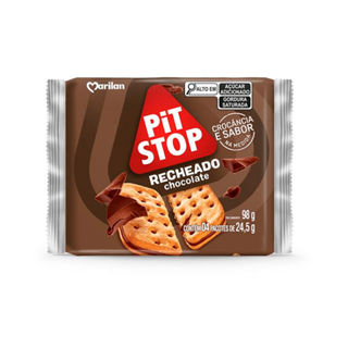 Biscoito Marilan Pit Stop Recheado Chocolate 98g em Oferta na Shopee