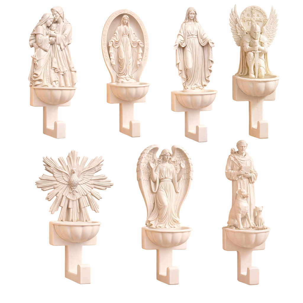 Suporte Terços Catolicos Pia Agua Benta Sagrada Familia em Oferta na Shopee