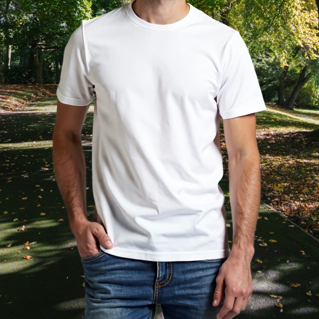 Camiseta Branca Lisa Básica De Algodão Estilo E Conforto Unissex