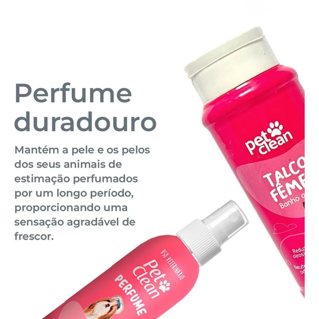 Kit Talco + Perfume Petclean - Mantenha Seu Pet Cheiroso — imagem 2 de 2