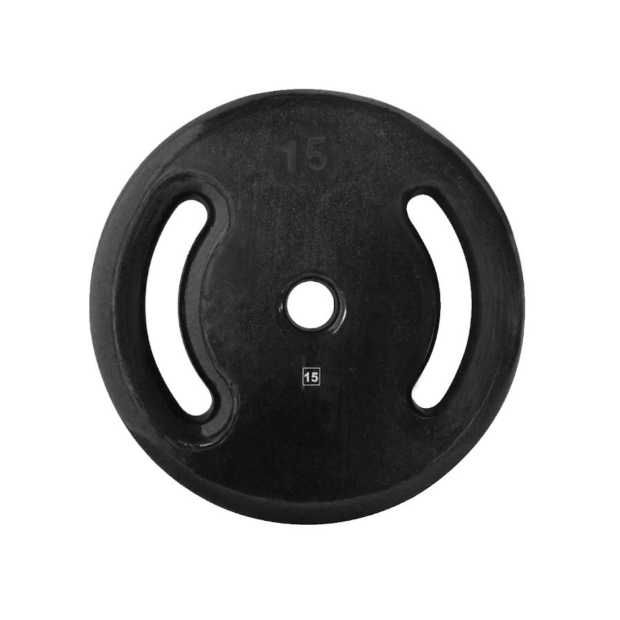 Anilha Ferro Fundido Emborrachada Fitness Academia 15,0 Kg
