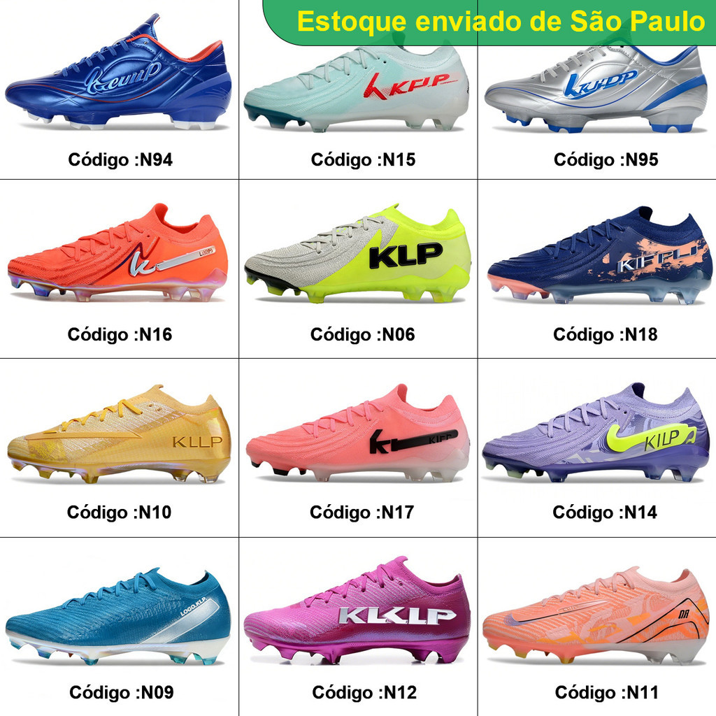    Chuteiras de futebol KLP, adequadas para vários tipos de terreno, solo duro natural FG, invencível V16 GX2 R9.society