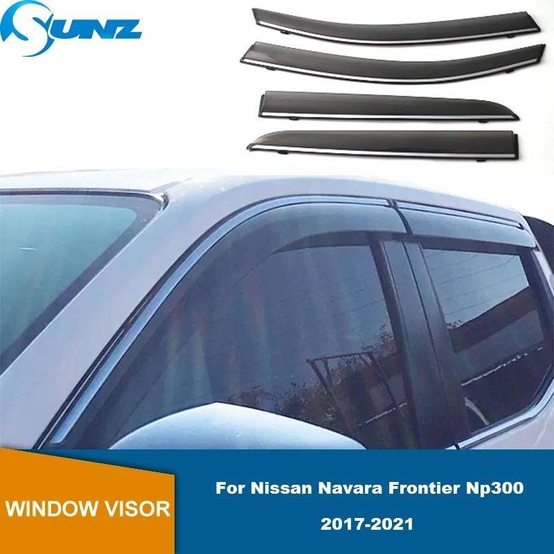 Defletor De Janela De Carro Para Nissan Navara Frontier Np300 D23 2017 2018 2019 2020 2021 Viseira Guarda De Ventilação 